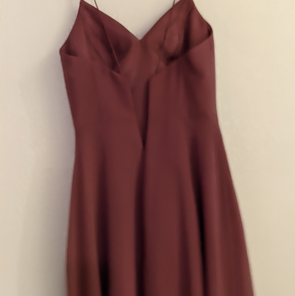 🔥SALE🔥 Sorella Vita Dusty Mauve Prom Dress Maxi Hi Low Evening Long Gown sz.8 - Picture 7 of 16